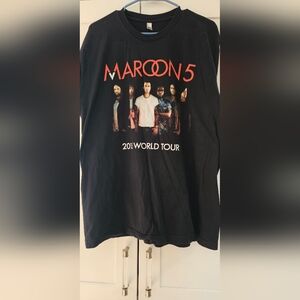 Maroon 5 2015 World Tour Black T-Shirt XL